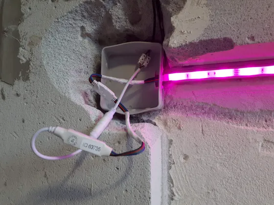 Zapojení osvětlení niky a návaznost na elektroinstalaci.